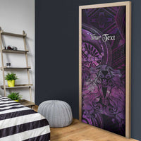 Personalised Polynesia Zodiac Virgo Door Cover Galaxy Polynesian Pattern Chest Tattoo Style