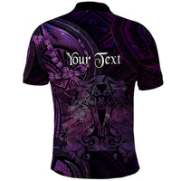 Personalised Polynesia Zodiac Virgo Polo Shirt Galaxy Polynesian Pattern Chest Tattoo Style
