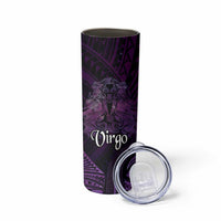 Personalised Polynesia Zodiac Virgo Skinny Tumbler Galaxy Polynesian Pattern Chest Tattoo Style
