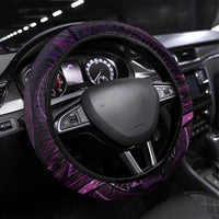 Polynesia Zodiac Virgo Steering Wheel Cover Galaxy Polynesian Pattern Chest Tattoo Style
