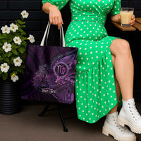 Personalised Polynesia Zodiac Virgo Tote Bag Galaxy Polynesian Pattern Chest Tattoo Style