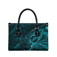 Personalised Polynesia Zodiac Sagittarius Leather Bag Galaxy Polynesian Pattern Chest Tattoo Style