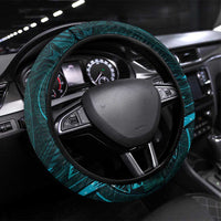 Polynesia Zodiac Sagittarius Steering Wheel Cover Galaxy Polynesian Pattern Chest Tattoo Style