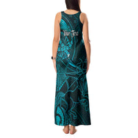 Personalised Polynesia Zodiac Sagittarius Tank Maxi Dress Galaxy Polynesian Pattern Chest Tattoo Style LT14 - Polynesian Pride
