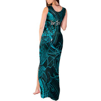 Personalised Polynesia Zodiac Sagittarius Tank Maxi Dress Galaxy Polynesian Pattern Chest Tattoo Style LT14 - Polynesian Pride