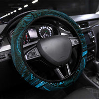 Polynesia Zodiac Aquarius Steering Wheel Cover Galaxy Polynesian Pattern Chest Tattoo Style