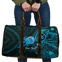 Personalised Polynesia Zodiac Aquarius Travel Bag Galaxy Polynesian Pattern Chest Tattoo Style