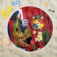 Hawaii And Tonga Beach Blanket Shark Tattoo With Tongan Coat Of Arms