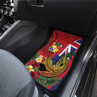 Hawaii And Tonga Car Mats Shark Tattoo With Tongan Coat Of Arms