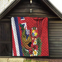 Hawaii And Tonga Quilt Shark Tattoo With Tongan Coat Of Arms