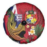 Hawaii And Tonga Spare Tire Cover Shark Tattoo With Tongan Coat Of Arms