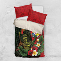 Hawaii And Tonga Bedding Set King Kamehameha Tribal Ngatu Pattern
