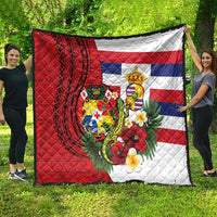 Hawaii And Tonga Quilt King Kalakaua Tribal Gecko Tongan Ngatu