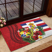 Hawaii And Tonga Rubber Doormat King Kalakaua Tribal Gecko Tongan Ngatu LT14 - Polynesian Pride