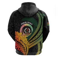 Personalised Vanuatu Independence Day Hoodie July 30 Pig Tusk Long God Yumi Stanap