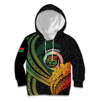 Personalised Vanuatu Independence Day Kid Hoodie July 30 Pig Tusk Long God Yumi Stanap