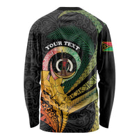 Personalised Vanuatu Independence Day Long Sleeve Shirt July 30 Pig Tusk Long God Yumi Stanap