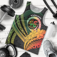 Personalised Vanuatu Independence Day Men Tank Top July 30 Pig Tusk Long God Yumi Stanap LT14 - Polynesian Pride