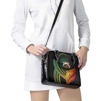 Personalised Vanuatu Independence Day Shoulder Handbag July 30 Pig Tusk Long God Yumi Stanap LT14 - Polynesian Pride