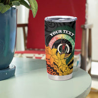 Personalised Vanuatu Independence Day Tumbler Cup July 30 Pig Tusk Long God Yumi Stanap