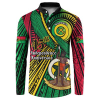 Halo Vanuatu Button Sweatshirt Happy 45th Independence Anniversary