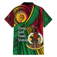 Halo Vanuatu Family Matching Long Sleeve Bodycon Dress and Hawaiian Shirt Happy 46th Independence Anniversary LT14 - Polynesian Pride