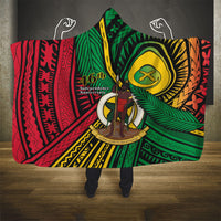 Halo Vanuatu Hooded Blanket Happy 46th Independence Anniversary LT14 - Polynesian Pride