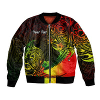 Personalised Polynesian Tribal Bomber Jacket Unique Reggae LT14 Unisex Reggae - Polynesian Pride