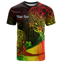 Custom Polynesian Tribal T Shirt Unique Reggae LT14 Reggae - Polynesian Pride