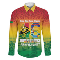 Vanuatu Indipendens Dei Family Matching Short Sleeve Bodycon Dress and Hawaiian Shirt Yumi 46th Independence Anniversary