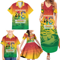 Vanuatu Indipendens Dei Family Matching Summer Maxi Dress and Hawaiian Shirt Yumi 46th Independence Anniversary