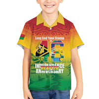 Vanuatu Indipendens Dei Family Matching Summer Maxi Dress and Hawaiian Shirt Yumi 46th Independence Anniversary