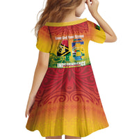 Vanuatu Indipendens Dei Kid Short Sleeve Dress Yumi 46th Independence Anniversary LT14 - Polynesian Pride