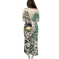 Endemic Tomtit New Zealand Family Matching Puletasi and Hawaiian Shirt Miromiro Manuka Silver Fern Maori Pattern