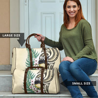 Endemic Tomtit New Zealand Travel Bag Miromiro Manuka Silver Fern Maori Pattern LT14 - Polynesian Pride