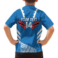 Custom Toa Samoa Rugby Family Matching Summer Maxi Dress and Hawaiian Shirt Samoan Siva Tau Uso Aso Uma