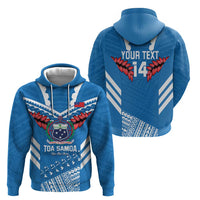 Custom Toa Samoa Rugby Hoodie Samoan Siva Tau Uso Aso Uma