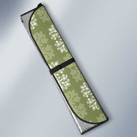 Vesuvian Green Palaka Quilt Hawaii Auto Sun Shade Traditional Hawaii-plaid Pattern - Polynesian Pride