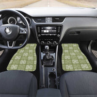 Vesuvian Green Palaka Quilt Hawaii Car Mats Traditional Hawaii-plaid Pattern - Polynesian Pride