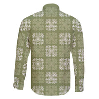 Vesuvian Green Palaka Quilt Hawaii Family Matching Mermaid Dress and Hawaiian Shirt Traditional Hawaii-plaid Pattern - Polynesian Pride