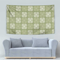 Vesuvian Green Palaka Quilt Hawaii Tapestry Traditional Hawaii-plaid Pattern - Polynesian Pride