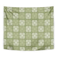 Vesuvian Green Palaka Quilt Hawaii Tapestry Traditional Hawaii-plaid Pattern - Polynesian Pride