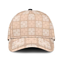 Beige Palaka Quilt Hawaii Classic Cap Traditional Hawaii-plaid Pattern LT14 Universal Fit Beige - Polynesian Pride