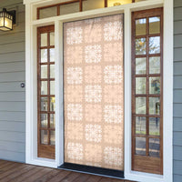 Beige Palaka Quilt Hawaii Door Cover Traditional Hawaii-plaid Pattern - Polynesian Pride