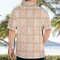 Beige Palaka Quilt Hawaii Hawaiian Shirt Traditional Hawaii-plaid Pattern - Polynesian Pride