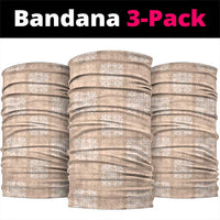 Beige Palaka Quilt Hawaii Neck Gaiter Traditional Hawaii-plaid Pattern LT14