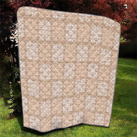 Beige Palaka Quilt Hawaii Quilt Traditional Hawaii-plaid Pattern - Polynesian Pride