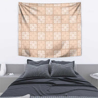 Beige Palaka Quilt Hawaii Tapestry Traditional Hawaii-plaid Pattern - Polynesian Pride