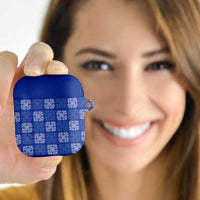 Royal Blue Palaka Quilt Hawaii AirPods Case Traditional Hawaii-plaid Pattern LT14 Royal Blue - Polynesian Pride
