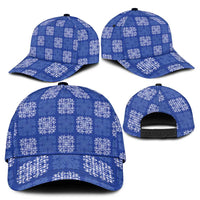 Royal Blue Palaka Quilt Hawaii Classic Cap Traditional Hawaii-plaid Pattern LT14 - Polynesian Pride